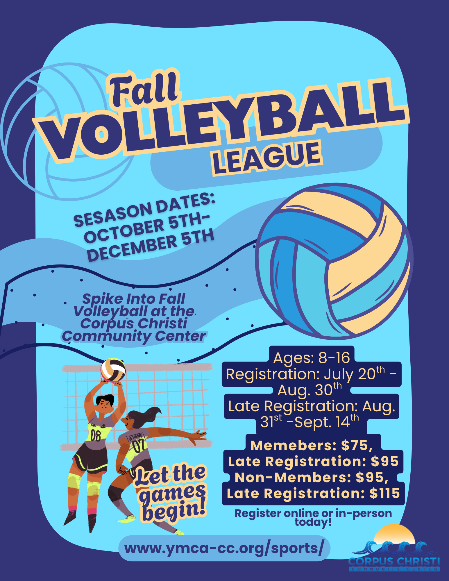 2026 Fall Volleyball Flyer